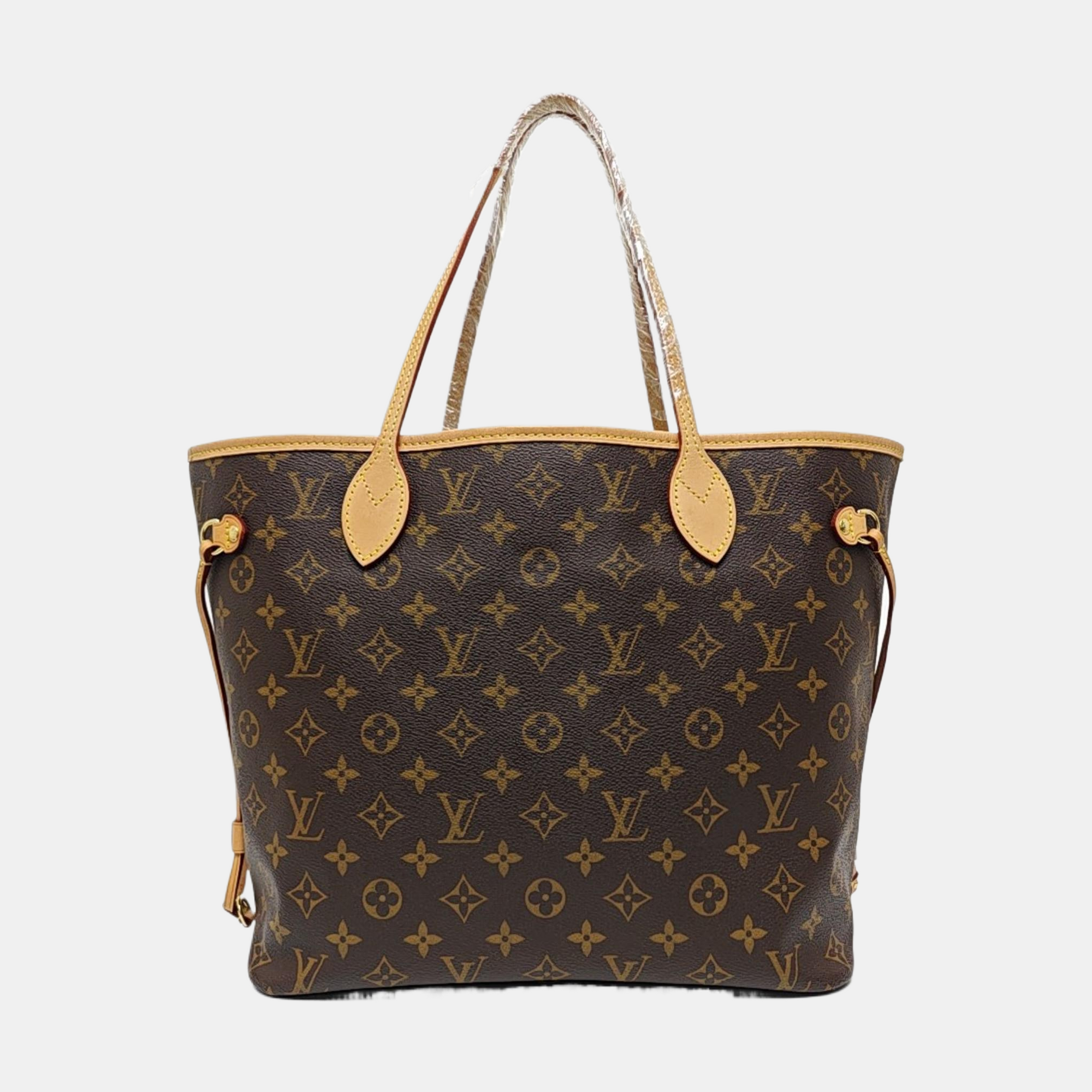 NEVERFULL MM Monogram Coated Canvas Brown