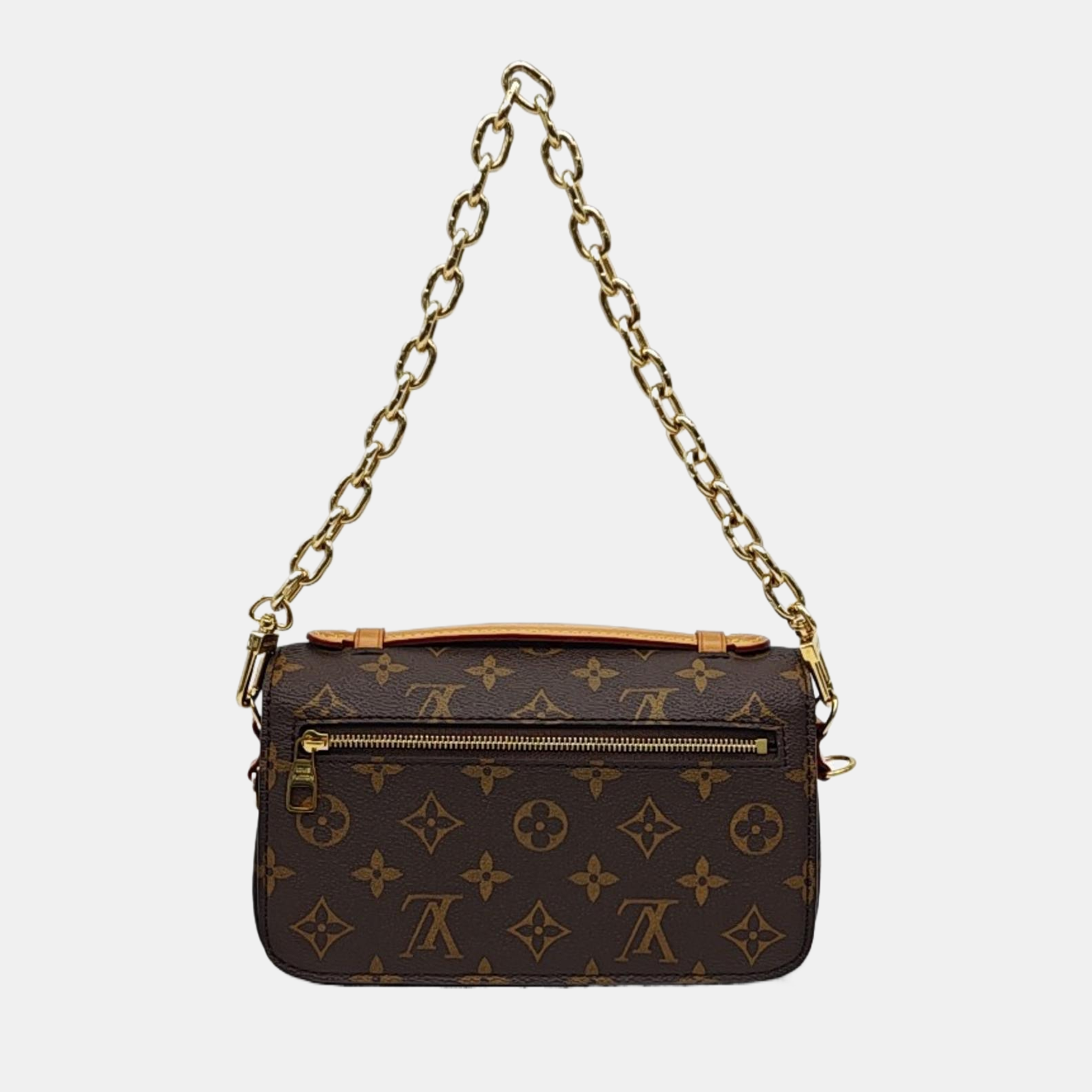 MÉTIS EAST WEST Monogram Coated Canvas Brown