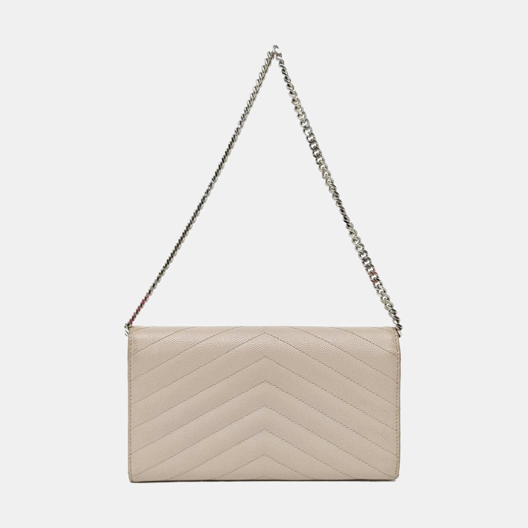 MONOGRAM Chevron Calfskin Pink