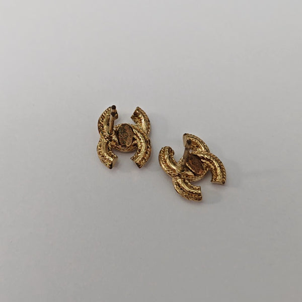 Metal White Stud Earrings