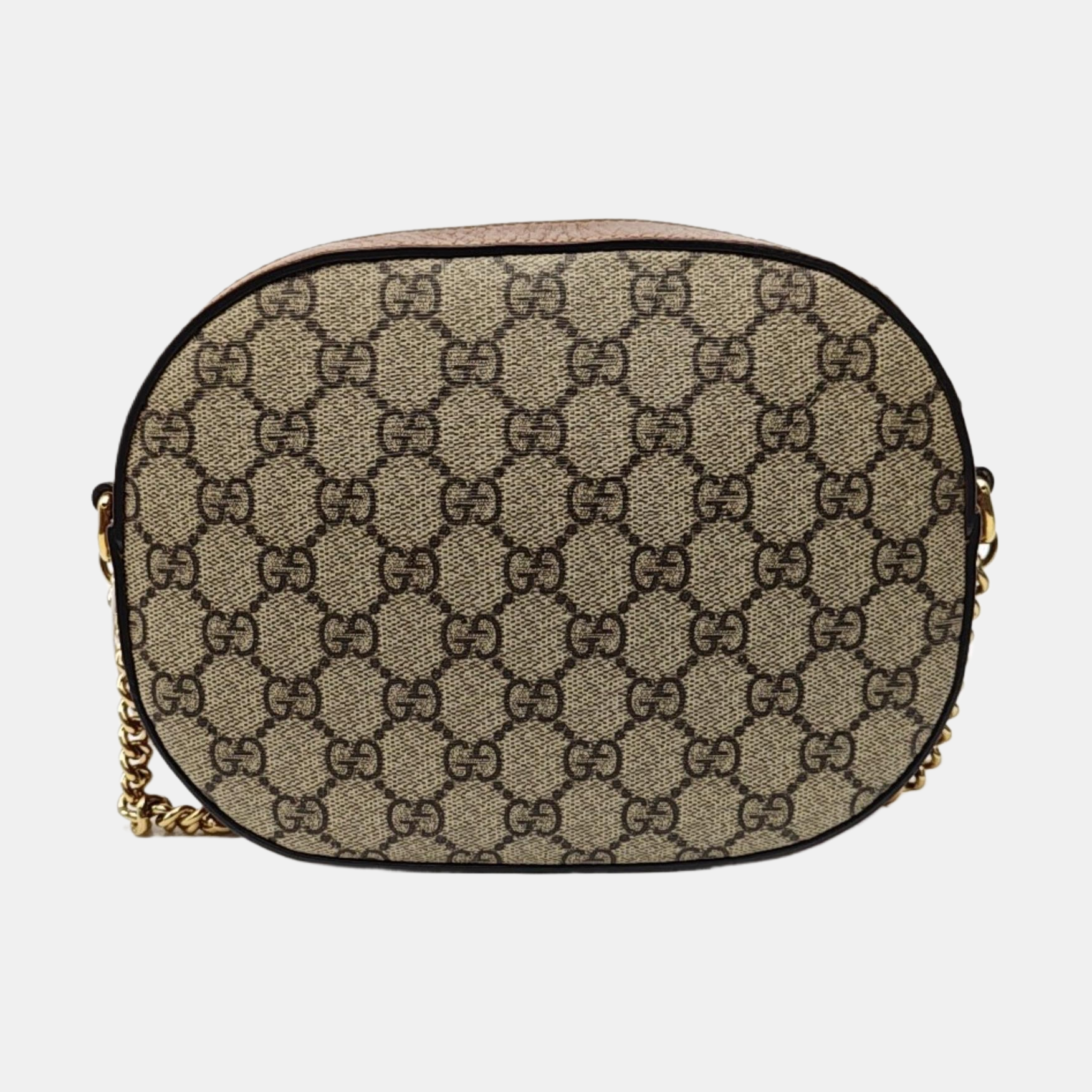 Monogram Coated Canvas Shoulder Bag Beige