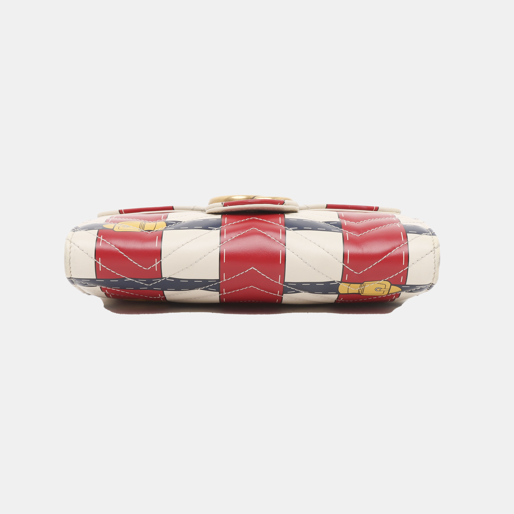 Authenticated pre-owned  GG Marmont Mini Quilted Calfskin Multicolor - Shoulder Bag at Looply
