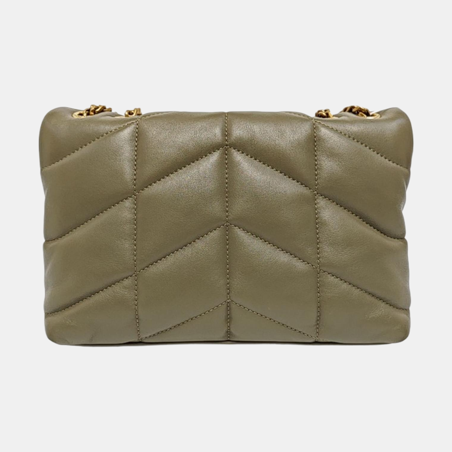 PUFFER TOY Mini Quilted Lambskin Green