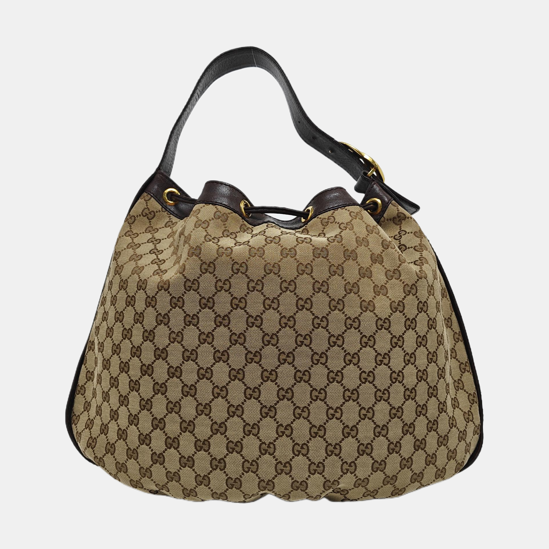 Monogram Canvas Tote Bag Brown