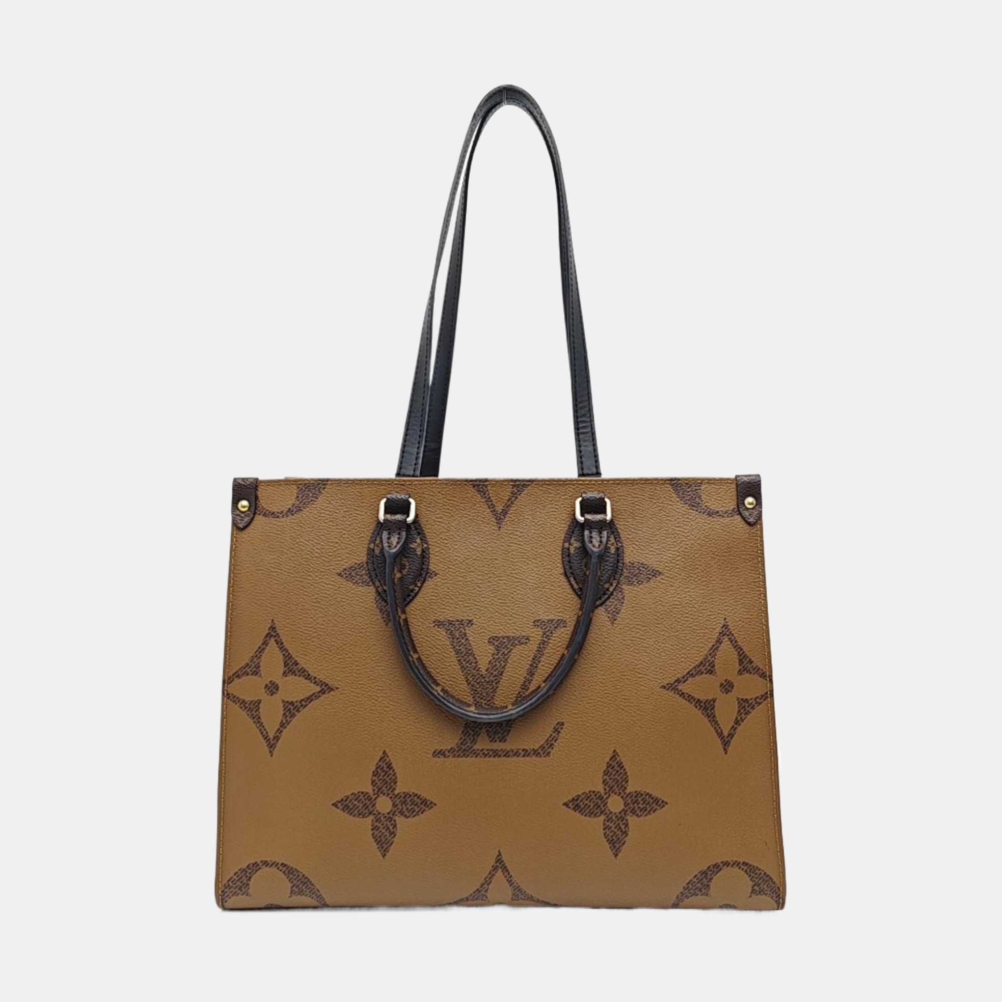ONTHEGO MM Monogram Coated Canvas Brown