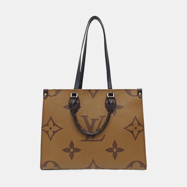 ONTHEGO MM Monogram Coated Canvas Brown