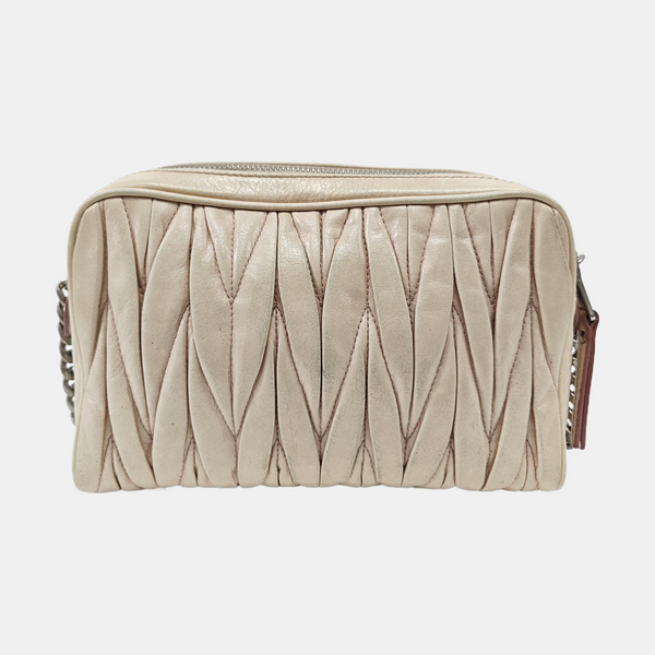 Matelassé Quilted Calfskin Beige