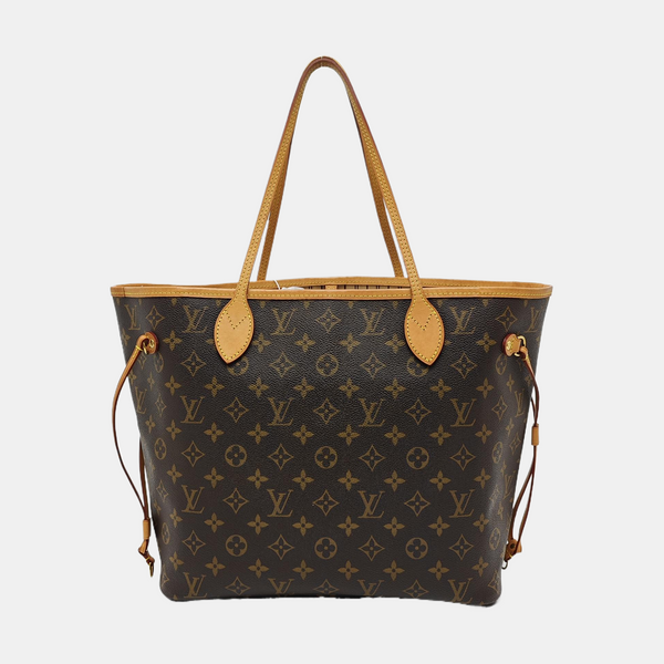 NEVERFULL MM Monogram Coated Canvas Brown