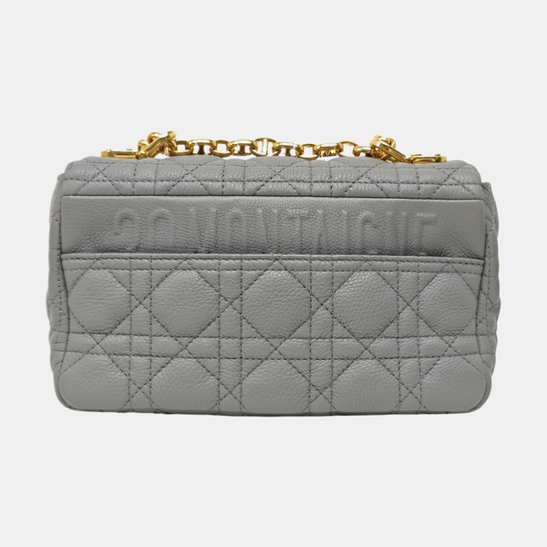 Dior Caro Small Cannage Calfskin Blue