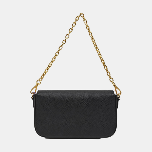 Calfskin Shoulder Bag Black