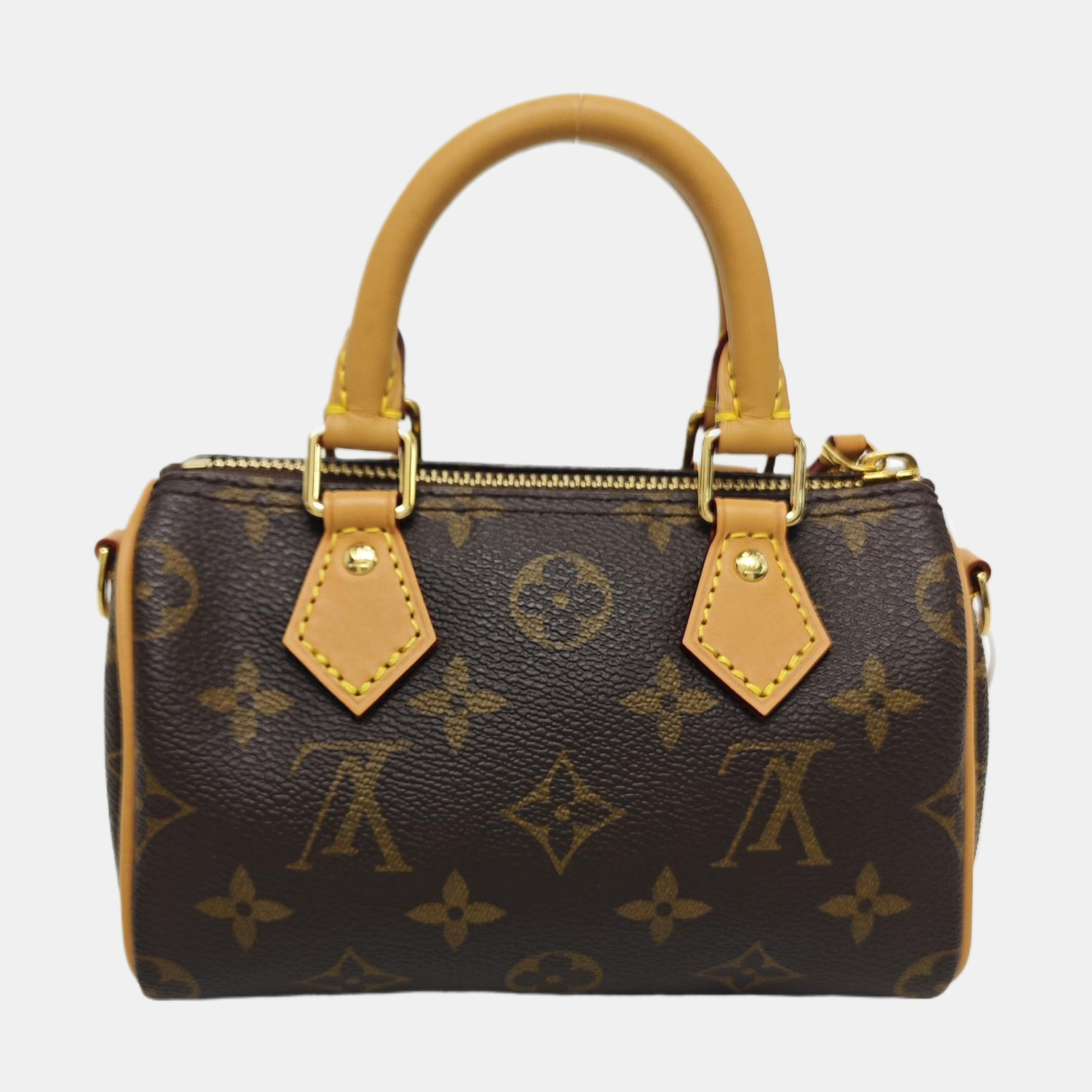 SPEEDY Nano Monogram Coated Canvas Brown