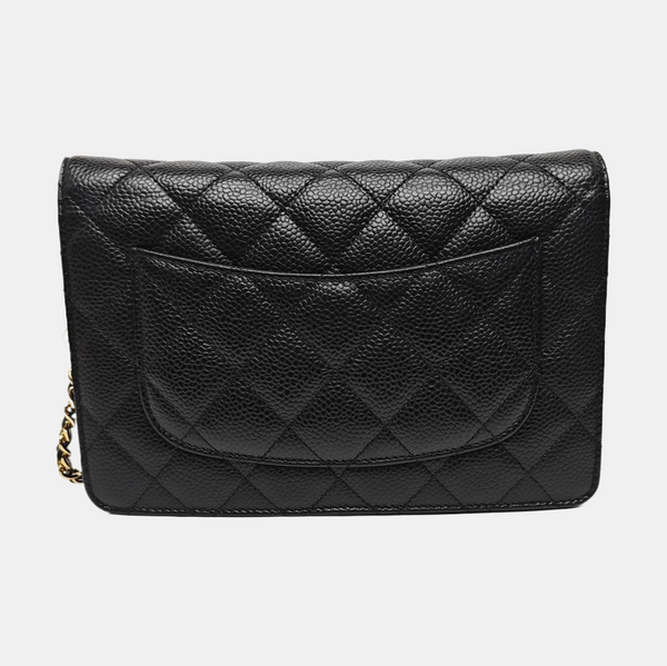 WOC Quilted Grained Calfskin Black