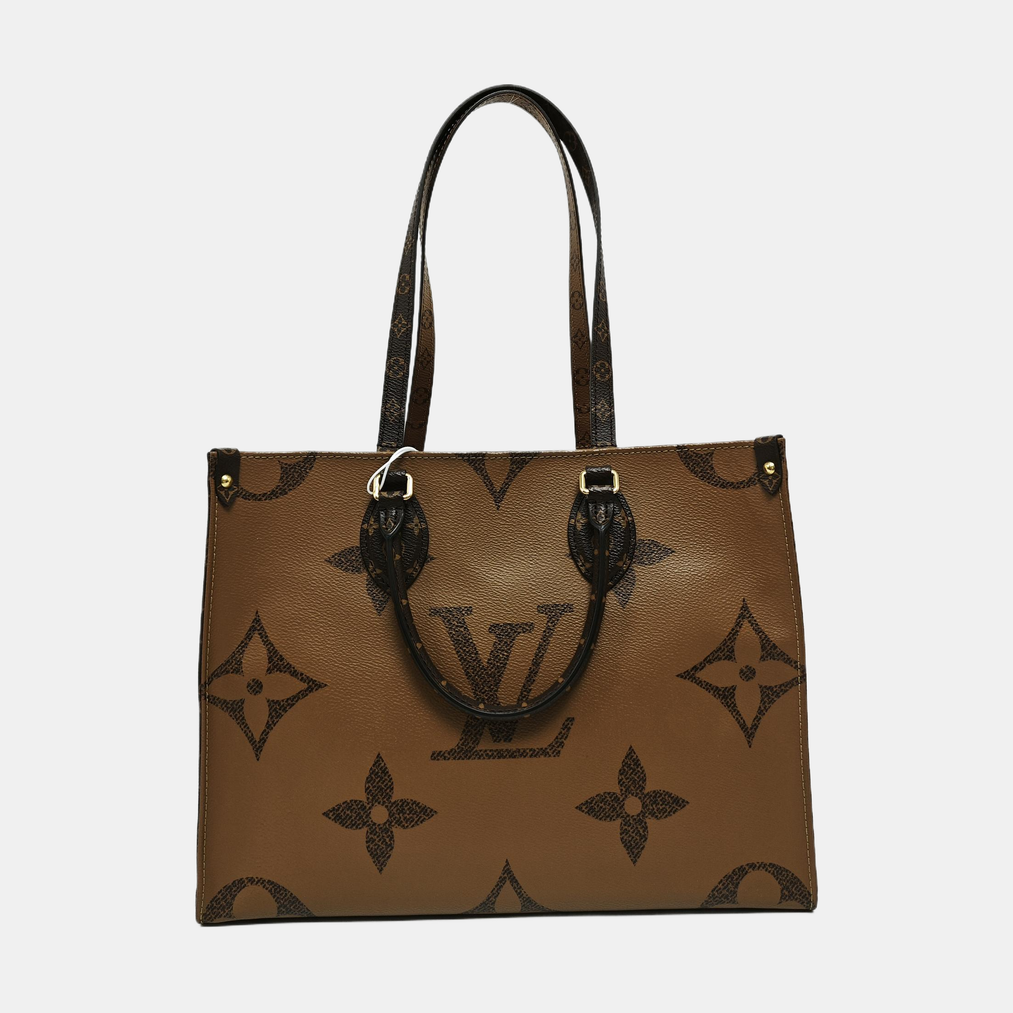 ONTHEGO MM Monogram Coated Canvas Brown