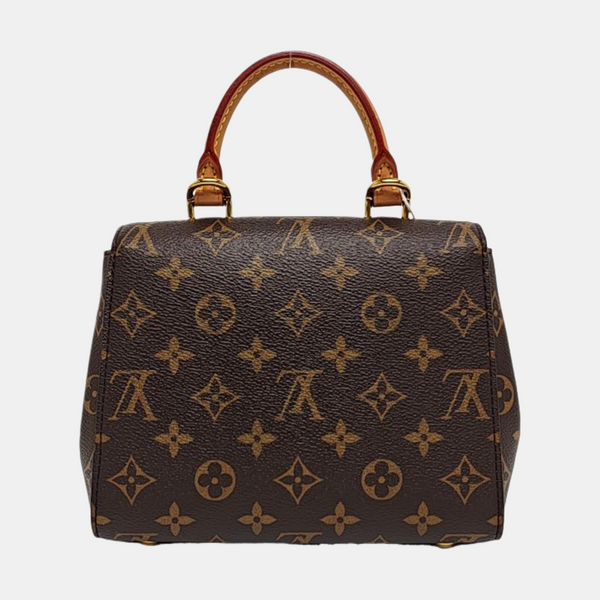 CLUNY PM Monogram Coated Canvas Brown