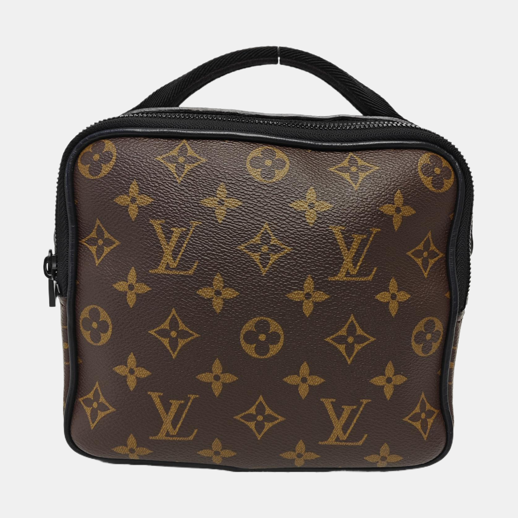 QUEST Monogram Coated Canvas Brown