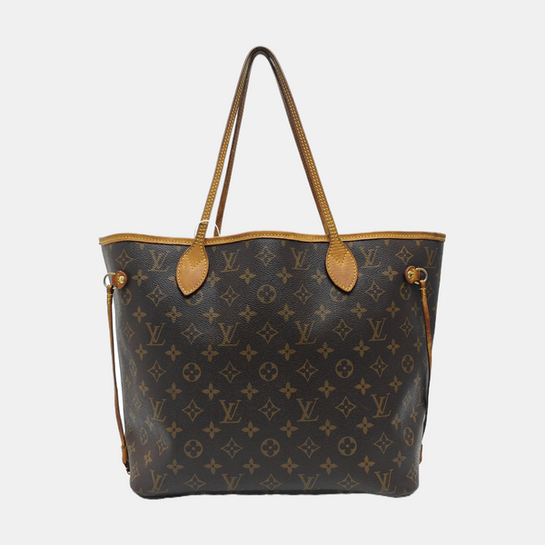 NEVERFULL MM Monogram Coated Canvas Brown