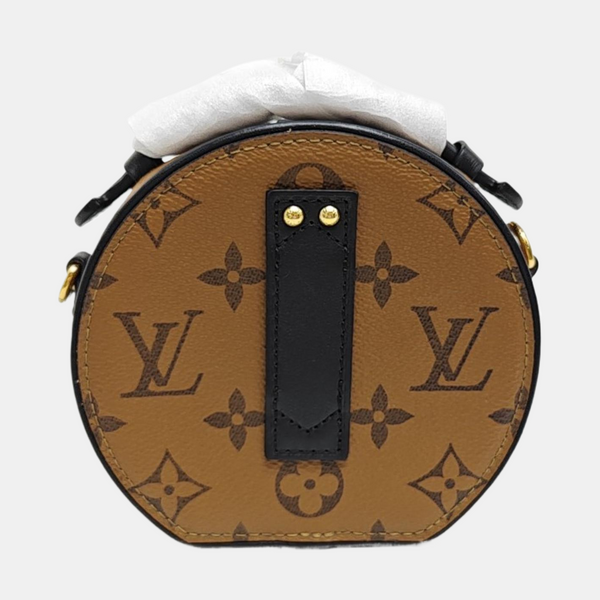BOITE CHAPEAU Mini Monogram Coated Canvas Brown