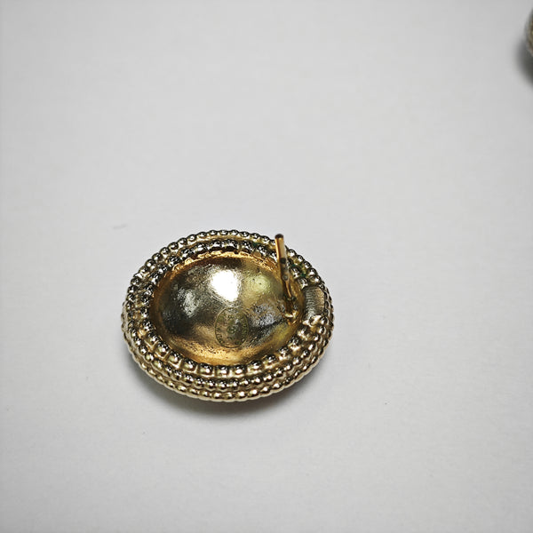 Metal Gold Stud Earrings