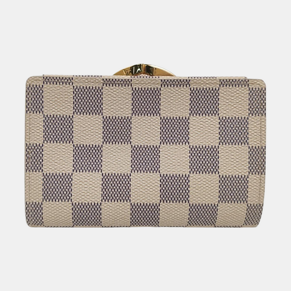 VIENNOIS Damier Azur Coated Canvas White Wallet
