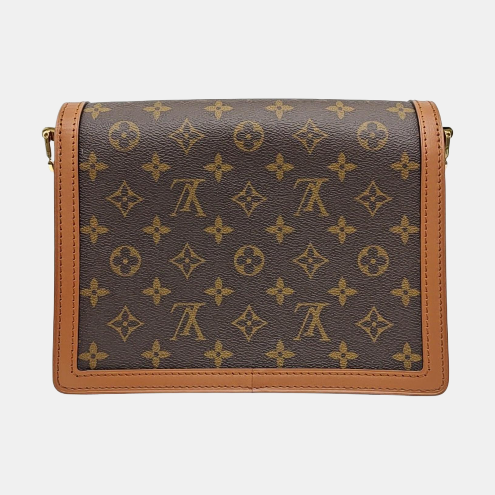 DAUPHINE MM Monogram Coated Canvas Brown