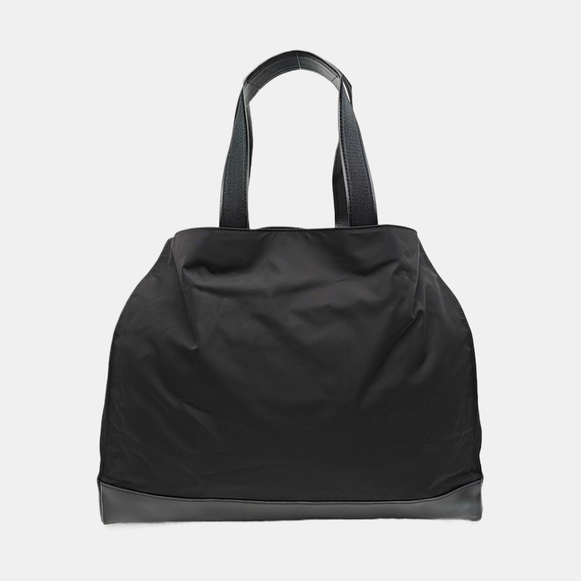 Nylon Top Handle Bag Black
