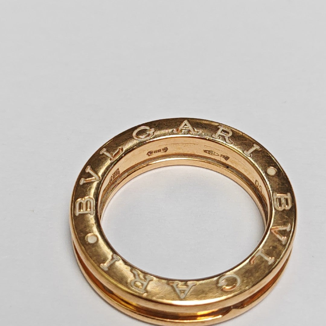 B.ZERO1 18k Rose Gold Ring EU 50