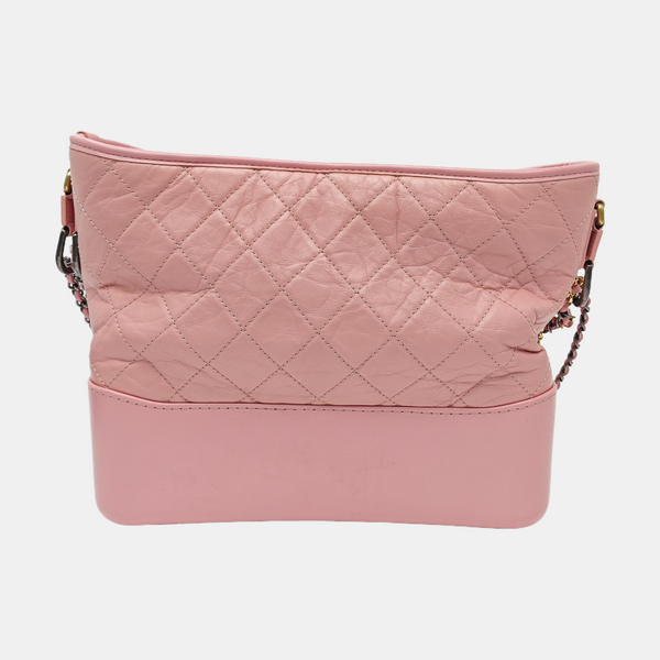 GABRIELLE Medium Quilted Calfskin Pink