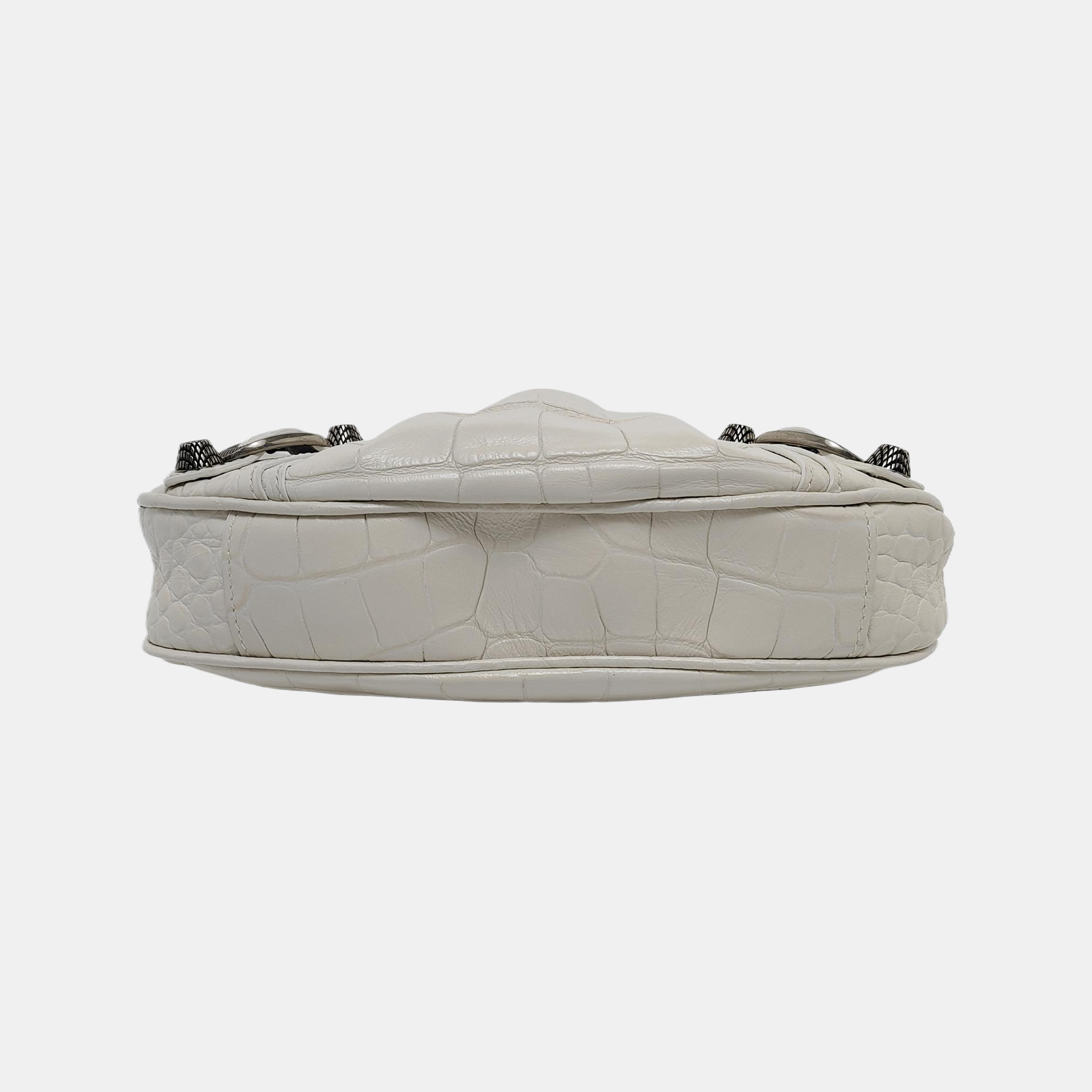 Le Cagole Mini Calfskin White