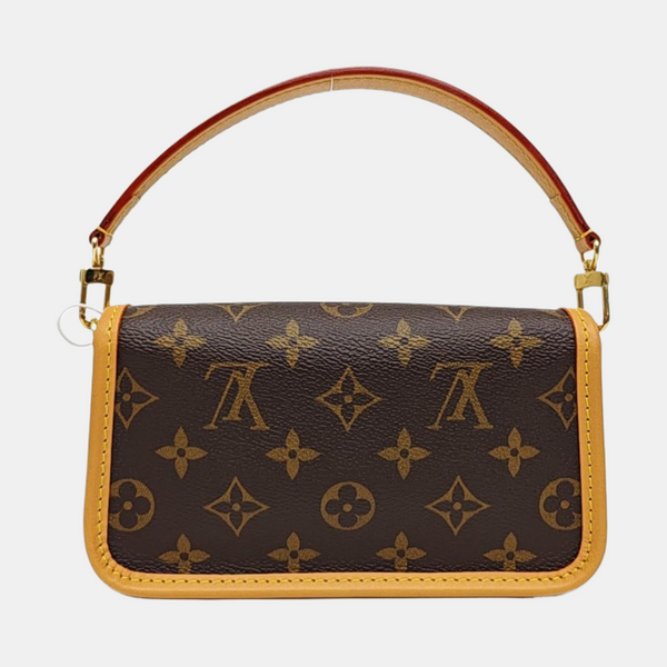 DIANE Nano Monogram Coated Canvas Brown
