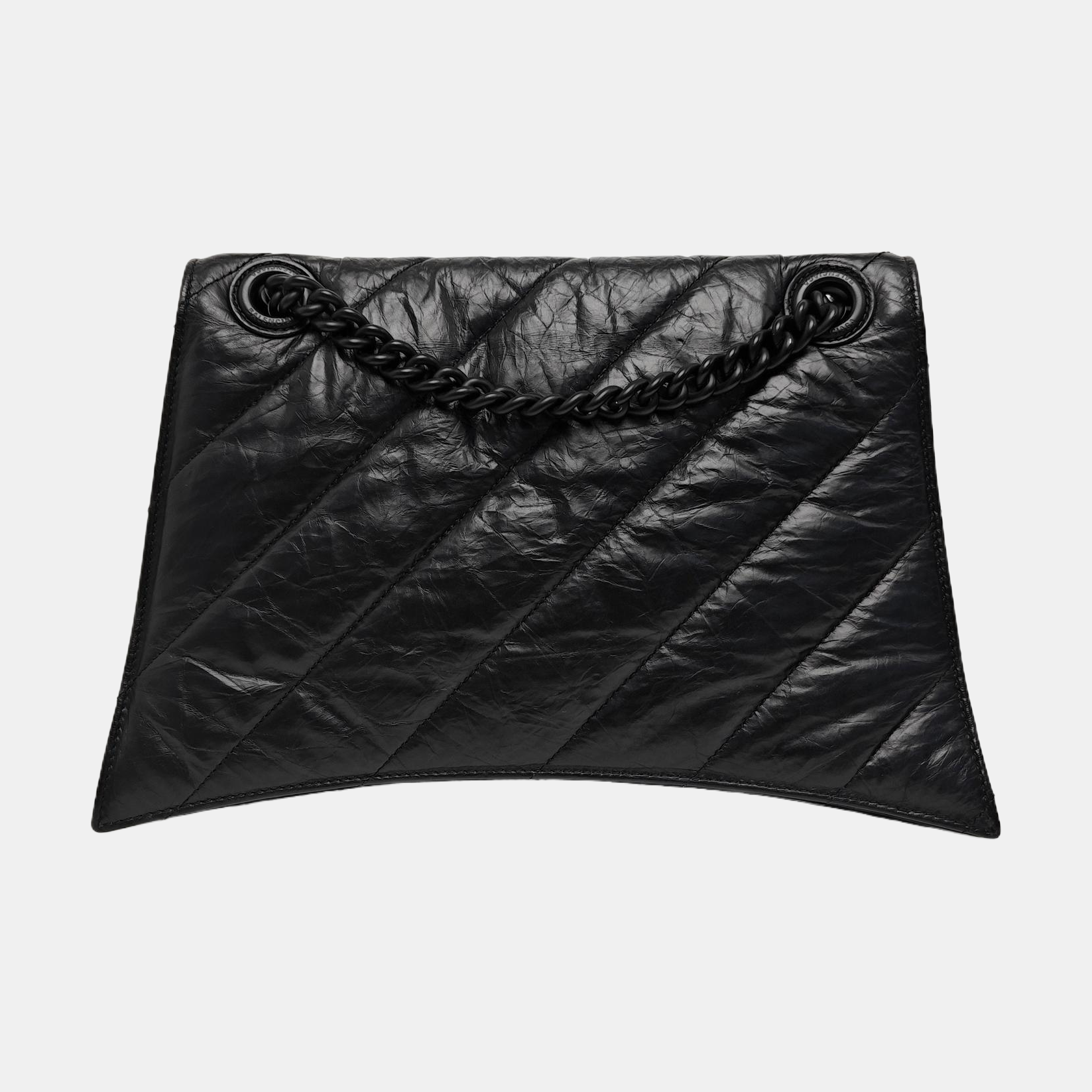 Crush Medium Quilted Calfskin Black