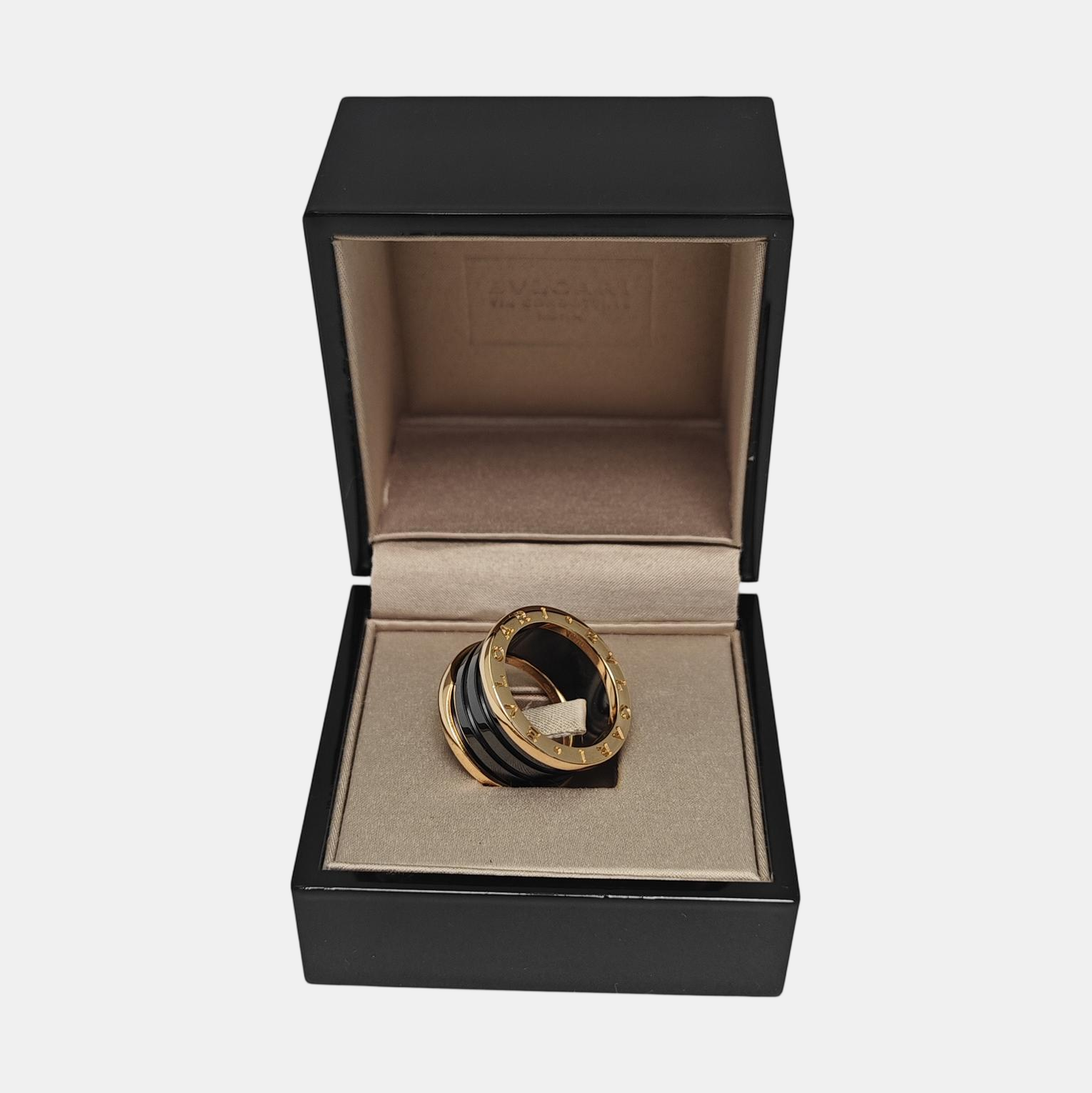 B.ZERO1 18k Rose Gold Ring EU 54