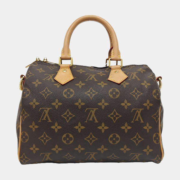 SPEEDY 25 Monogram Coated Canvas Brown