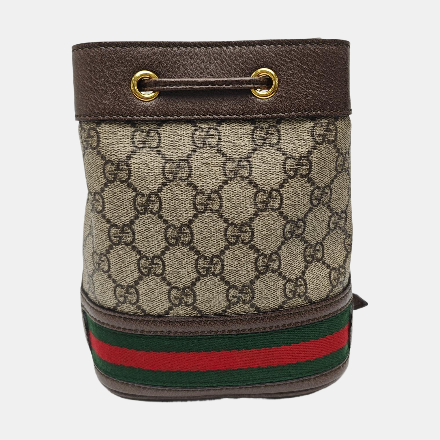 Ophidia Mini Monogram Coated Canvas Beige