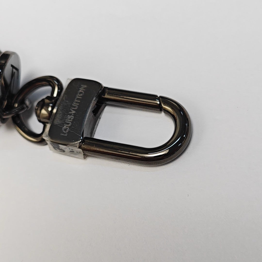 Coated Canvas Bag Charm Black