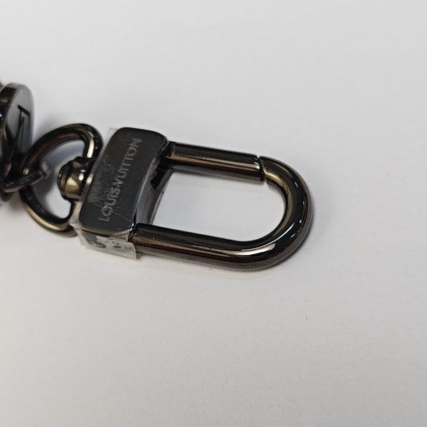 Coated Canvas Bag Charm Black