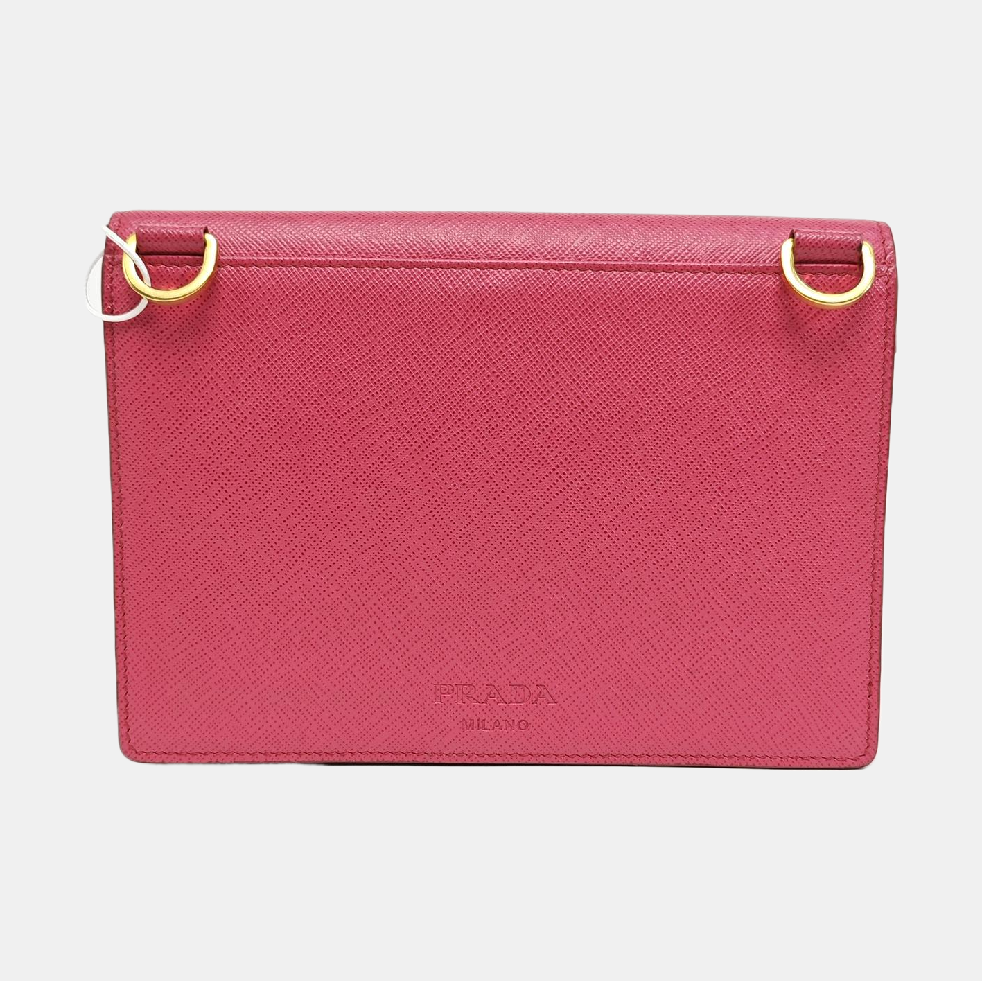 Saffiano Calfskin Shoulder Bag Mini Red