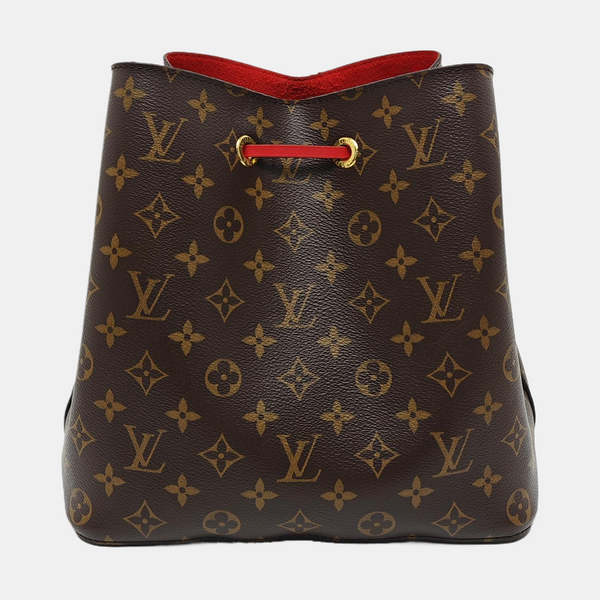 NÉONOÉ MM Monogram Coated Canvas Brown