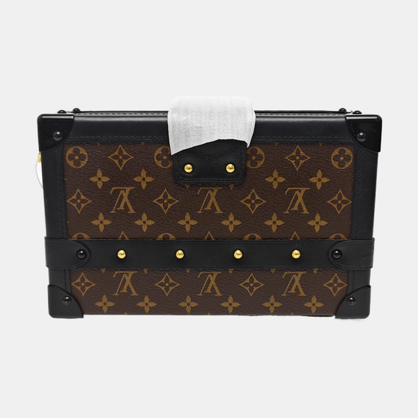 PETITE MALLE Monogram Coated Canvas Brown