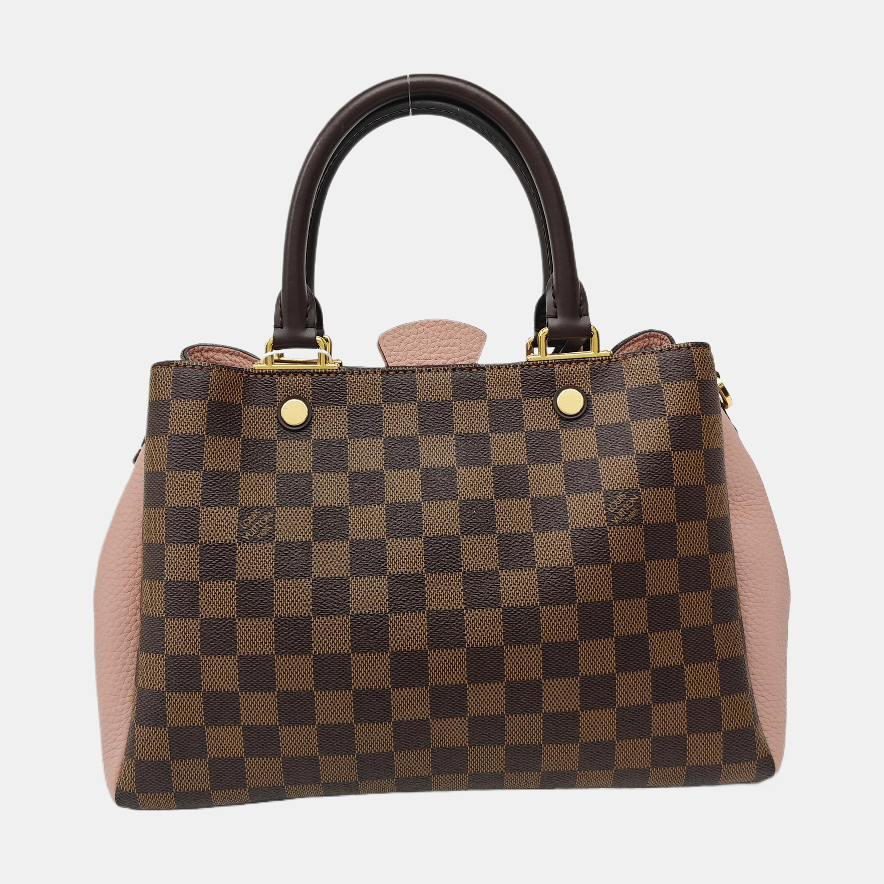 BRITTANY BB Damier Ebene Coated Canvas Brown