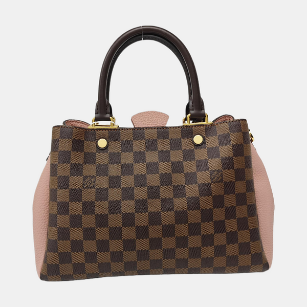 BRITTANY BB Damier Ebene Coated Canvas Brown
