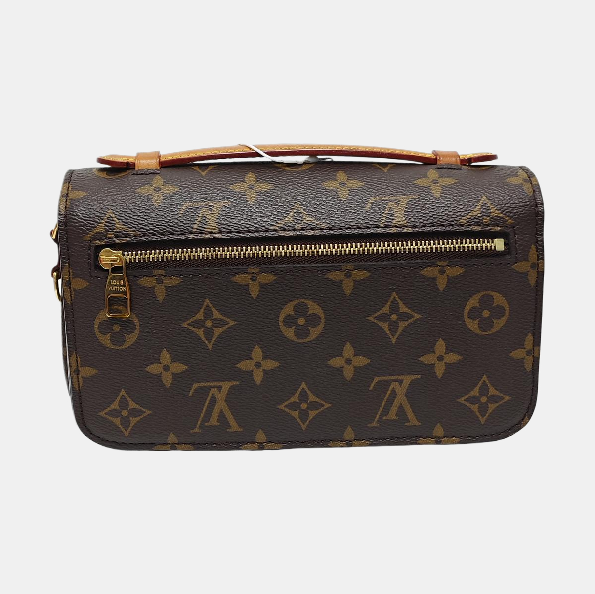 MÉTIS EAST WEST Monogram Coated Canvas Brown