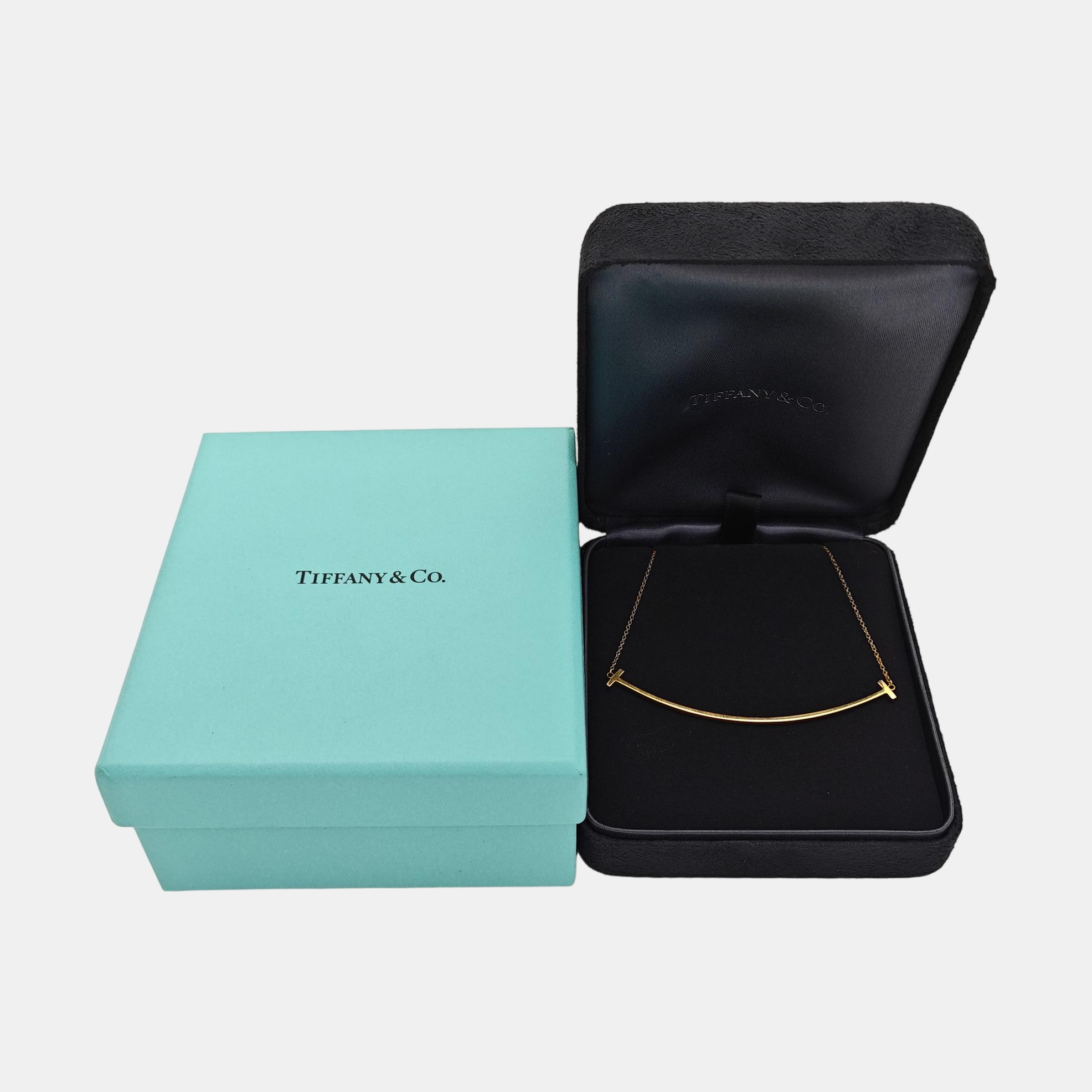 Tiffany T 18k Gold Necklace
