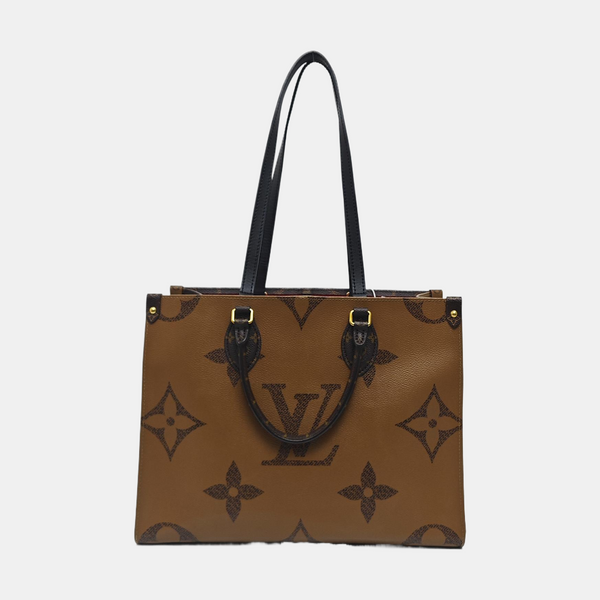 ONTHEGO MM Monogram Coated Canvas Brown