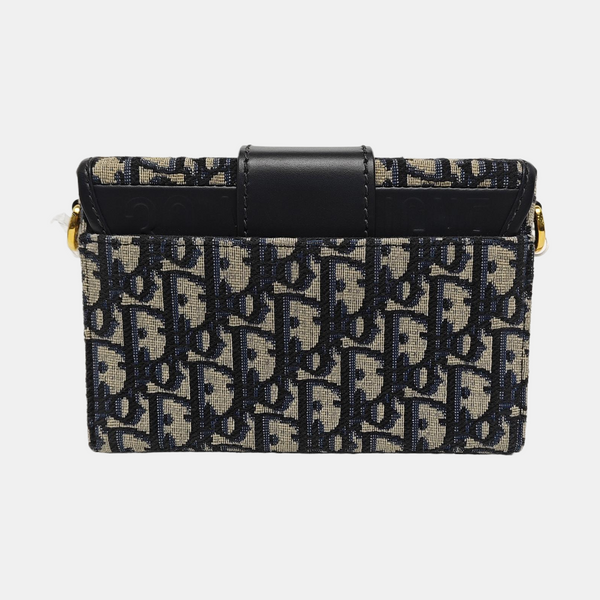 30 Montaigne Mini Oblique Canvas Blue