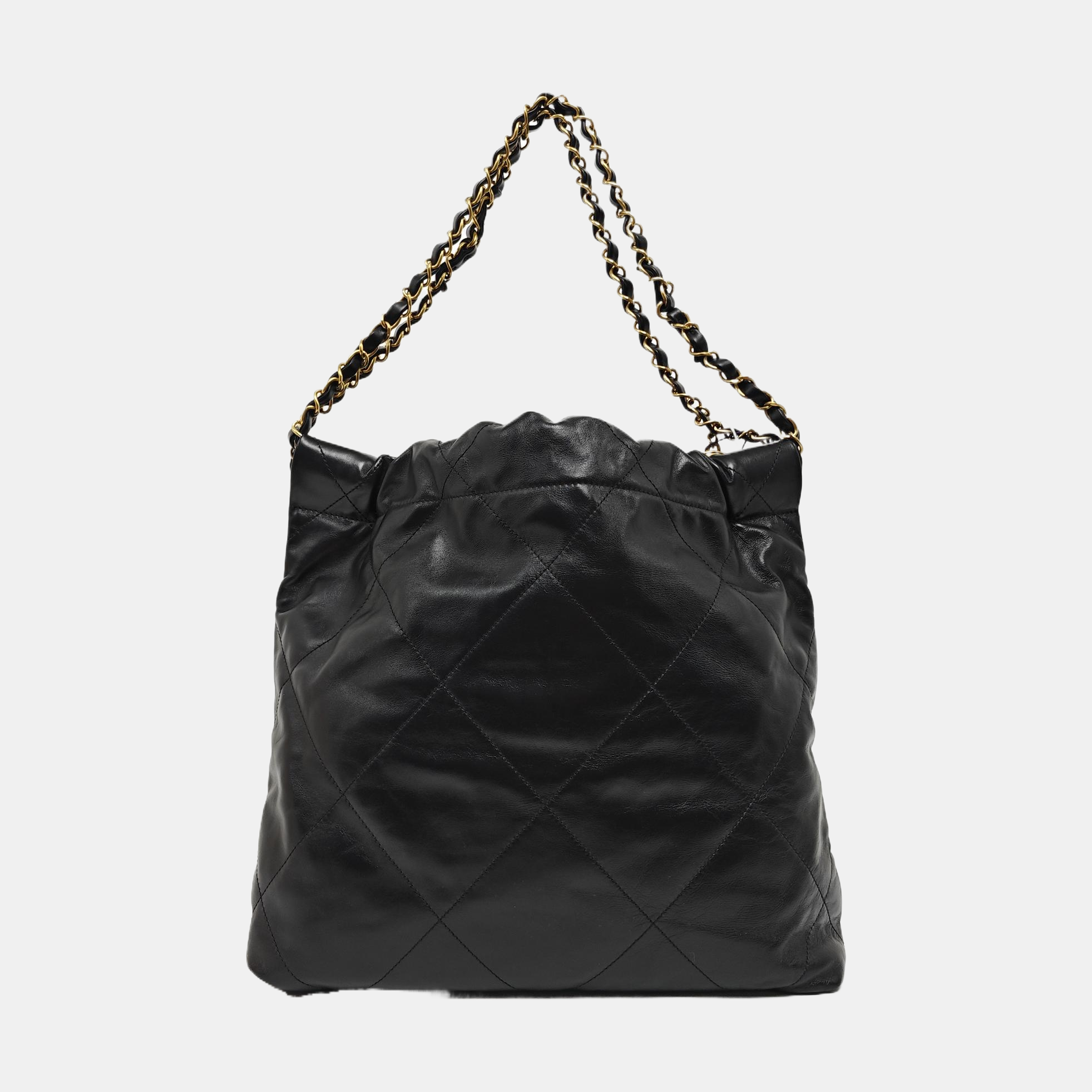 CHANEL 22 Small Quilted Calfskin Black
