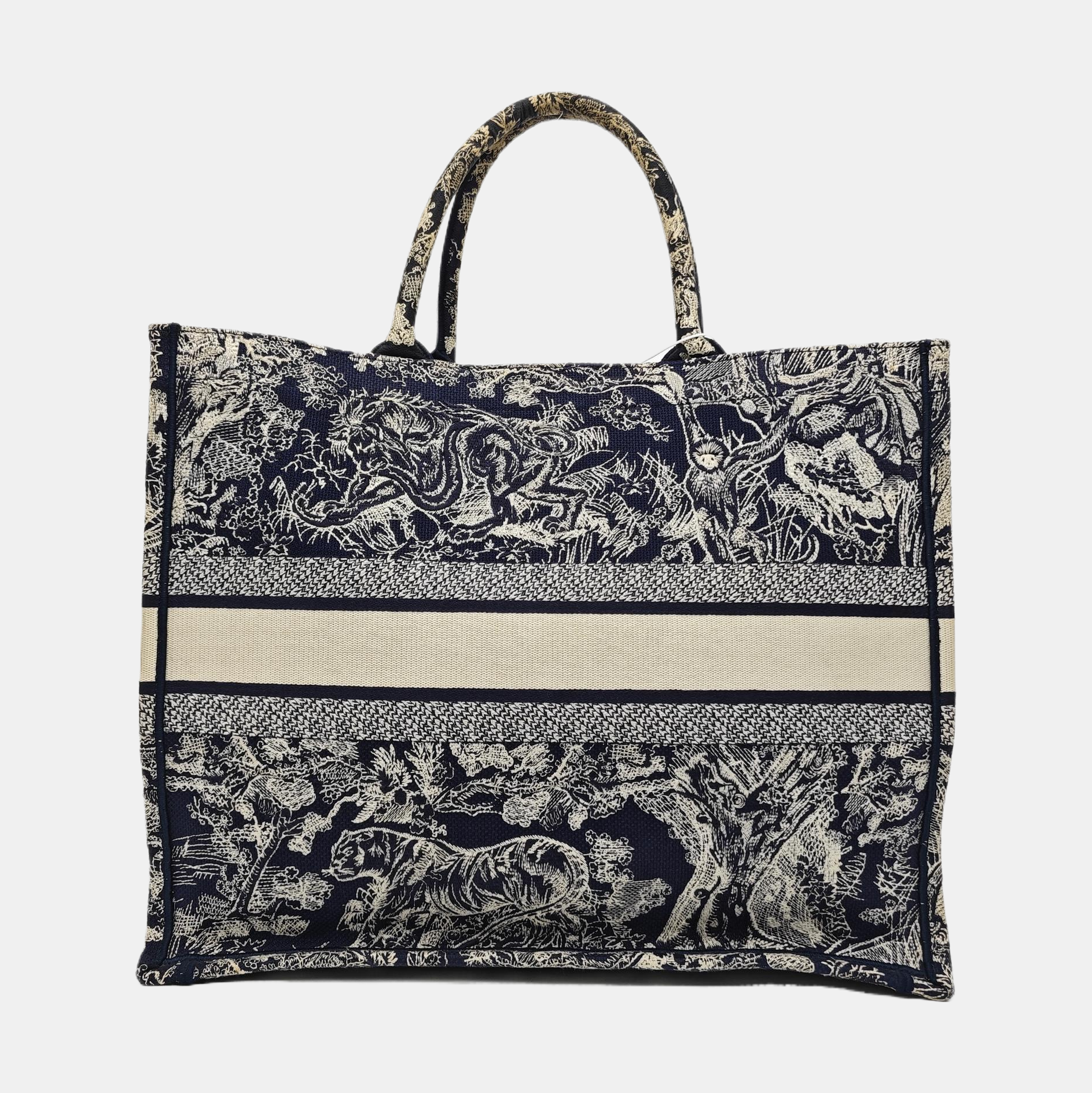 Book Tote Large Fabric Blue