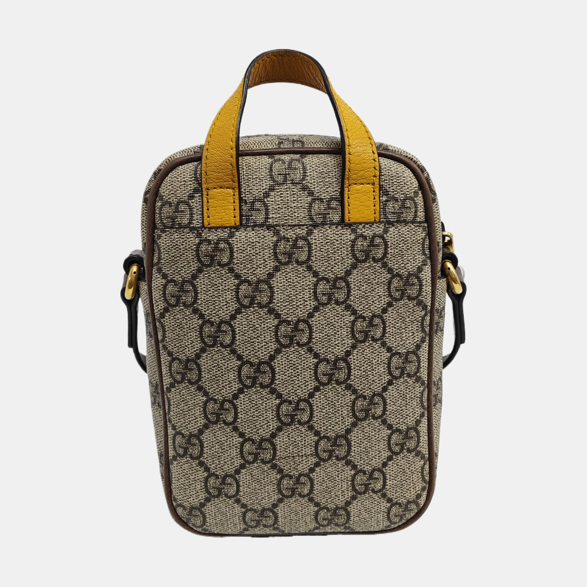 Neo Vintage Mini Monogram Coated Canvas Brown
