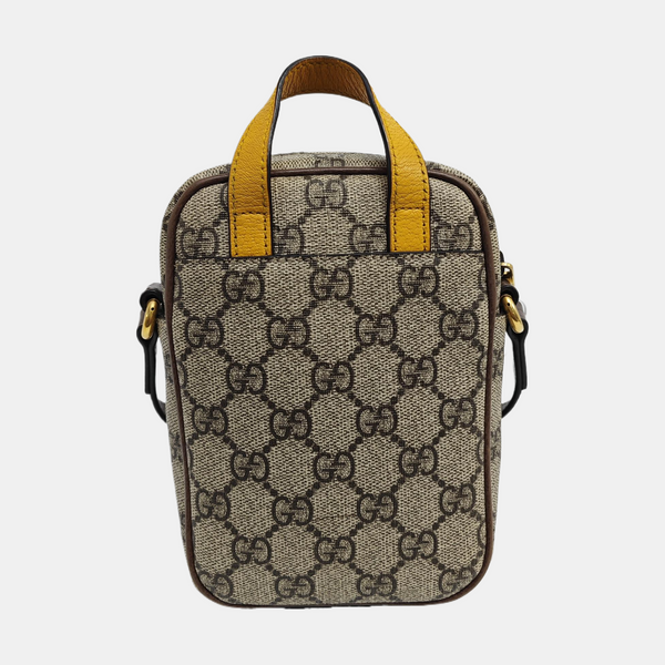 Neo Vintage Mini Monogram Coated Canvas Brown
