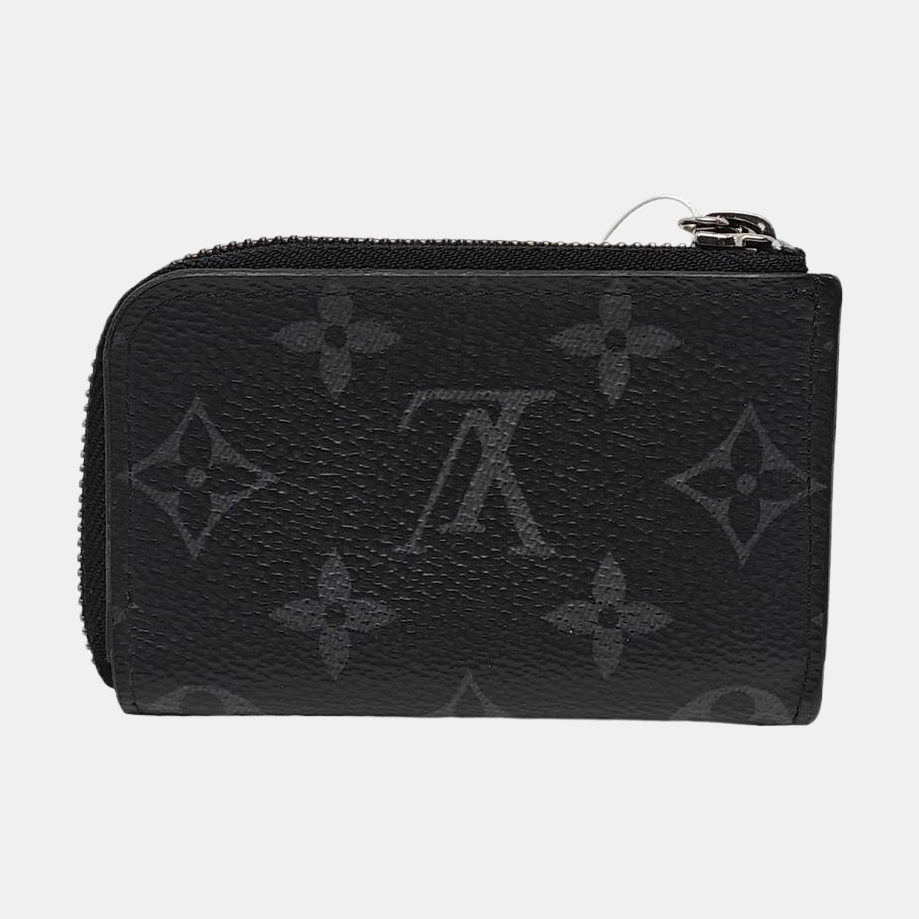 ZIPPY Monogram Coated Canvas Black Wallet