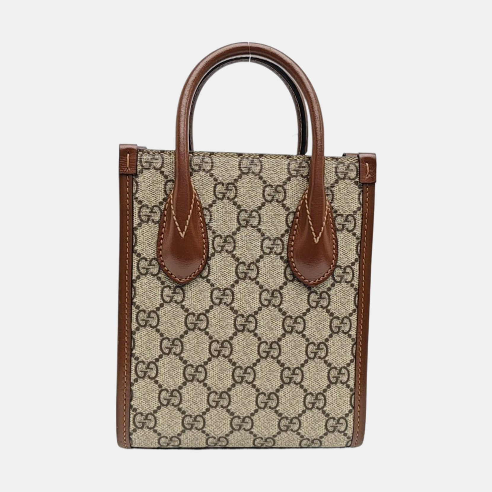 Retro Mini Monogram Coated Canvas Beige